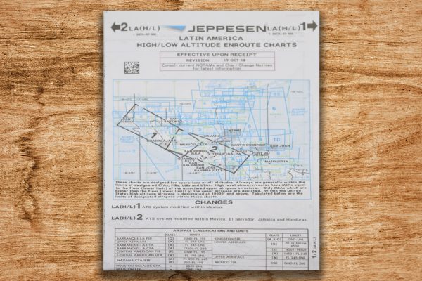 Carta Jeppesen IFR 1-2 Mexico High/Low Old Pub