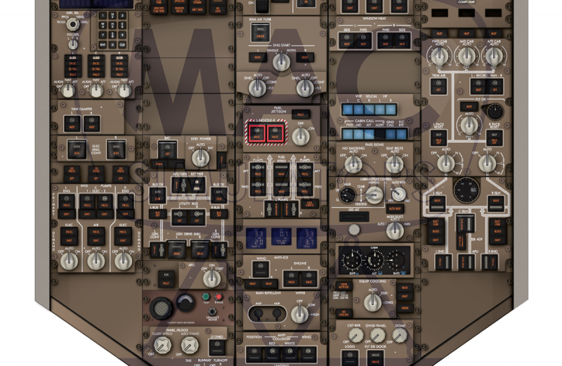 Poster Panel Boeing 767